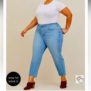 Torrid Mom Jeans straight leg high rise 14R